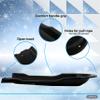 Superio Toboggan Snow Sled for Kids and Adults, 46" Heavy Duty Plastic Open Back Slider with Handles and Hole for Pull Ropes- (Ropes Excluded) Kid and Adult Winter Fun (Black) view 4