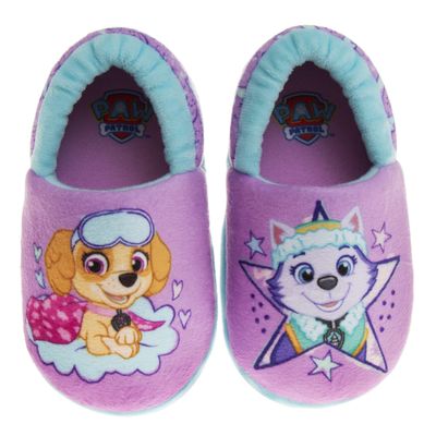 Josmo Kids Girls Paw Patrol Slippers - Skye & Everest Indoor Cute House Shoes Plush Fuzzy Slippers for Toddler/Little Kid