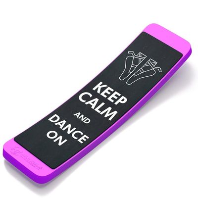 Myosource ITurn Ballet Turning Board for Dancers, Cheerleaders, Gymnasts to Improve Turning Technique, Balance, Pirouettes, Purple, Keep Calm and Dance On