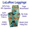 Lularoe Tween Halloween Pumpkins JackoLanterns Black Orange Leggings fits Adult Sizes 00-0 TWEEN-3400-M view 4
