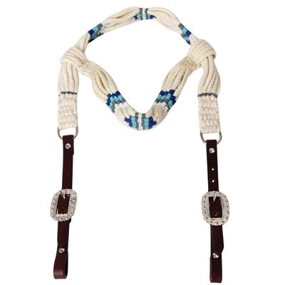 HILASON Horse 100% Wool Headstall Woven Off White