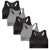 Popular Girls Sports Racerback Bra - Girls Sports Bras. Training Bras for Girls & Teens 5pk view 1