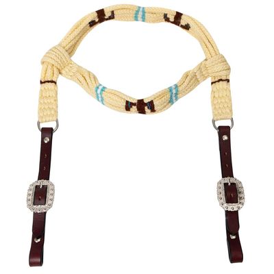HILASON Horse 100% Wool Headstall Woven Off White
