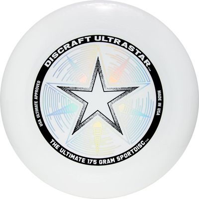 Discraft 175 Gram White Ultrastar Sport Disc. Foil Colors May Vary.