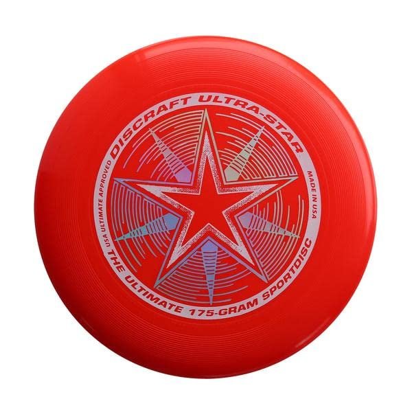 Discraft 175 Gram Bright-Red Ultrastar Sport Disc
