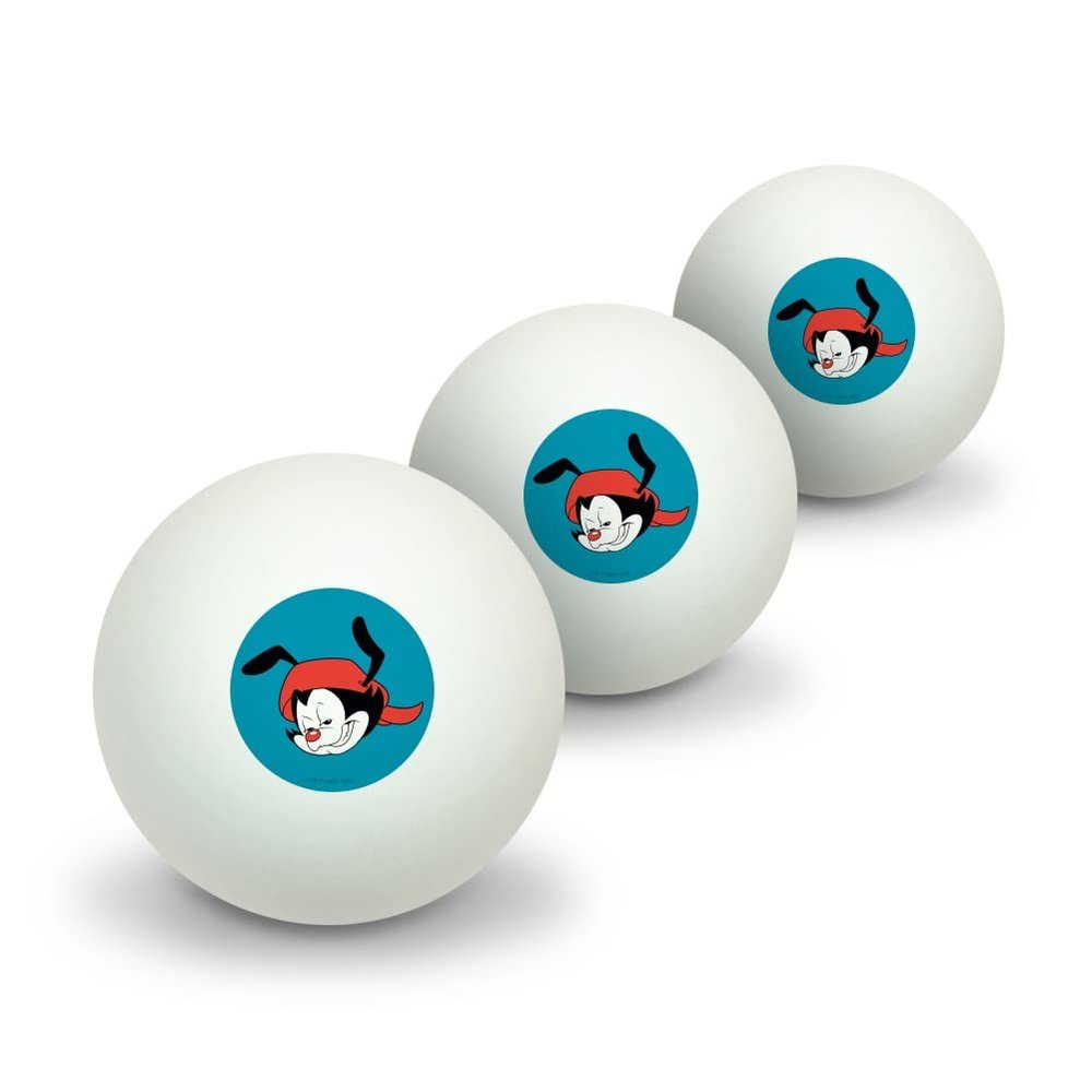 GRAPHICS & MORE Animaniacs Wakko Head Novelty Table Tennis Ping Pong Ball 3 Pack