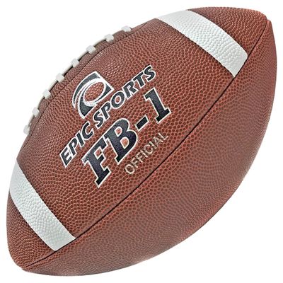 Epic Official Composite Leather Brown Football Junior Size FB