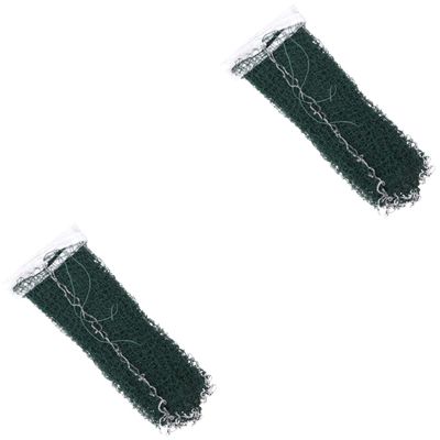 INOOMP 2pcs Portable Nylon Badminton Net Training Standard Design for Use Easy Installation for Community and Family Events Dark