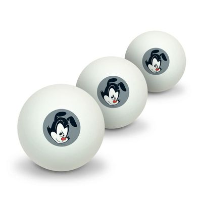 GRAPHICS & MORE Animaniacs Yakko Head Novelty Table Tennis Ping Pong Ball 3 Pack