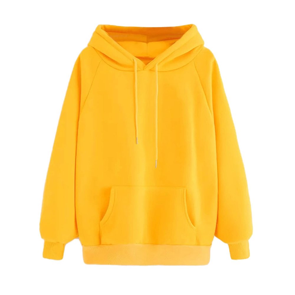 tuduoms Women's Cute Hoodies Teen Girls Oversize Sweatshirt Drop Shoulder Pullover Fall Trendy Solid Long Sleeve Shirts Tops