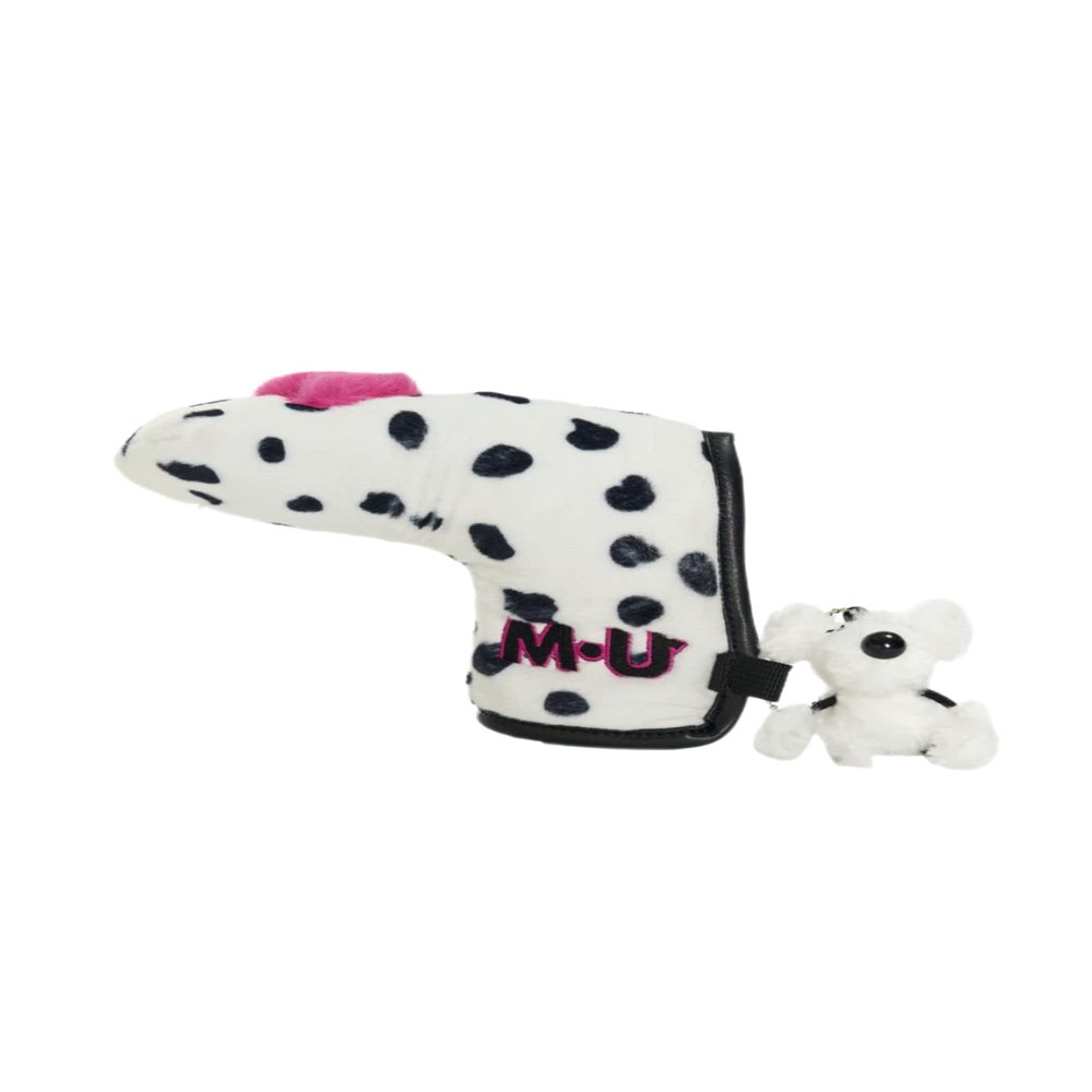 MU SPORTS 703H6528 Dalmatian Pattern Ping Putter Cover, Ivory