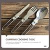 1 Set Outdoor Camping Pot Camp Kitchen Equipment Camping Cookware Kit Outdoor Cook Gear Griddle Tools Picnic Cookware Kit On Foot Travel Accessories Aluminum Alloy view 3
