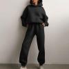 tuduoms Two Piece Outfits for Women Lounge Pants Sets Pullover Hoodie Sweatsuit Relax Fit Oversized Tracksuits Jogging Suits view 2