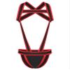 CHICTRY Men's One Piece Jockstrap Leotard Underwear Backless Jumpsuits Wrestling Singlet Bodysuit Red A XX-Large view 3