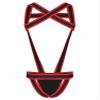 CHICTRY Men's One Piece Jockstrap Leotard Underwear Backless Jumpsuits Wrestling Singlet Bodysuit Red A XX-Large view 4