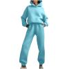 tuduoms Two Piece Outfits for Women Lounge Pants Sets Pullover Hoodie Sweatsuit Relax Fit Oversized Tracksuits Jogging Suits view 1
