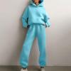 tuduoms Two Piece Outfits for Women Lounge Pants Sets Pullover Hoodie Sweatsuit Relax Fit Oversized Tracksuits Jogging Suits view 2