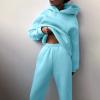 tuduoms Two Piece Outfits for Women Lounge Pants Sets Pullover Hoodie Sweatsuit Relax Fit Oversized Tracksuits Jogging Suits view 3