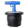 BOPOREAE Mechanical Test, Seal, Cleanout Pipe Plug, 3-9/16 to 4-5/16 in Expandable Rubber Plug Cap Cover for Pressure, Leakage DWV Testing, Boat Handle Drain Plug with Galvanized Screw and Nut view 1