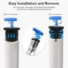 BOPOREAE Mechanical Test, Seal, Cleanout Pipe Plug, 3-9/16 to 4-5/16 in Expandable Rubber Plug Cap Cover for Pressure, Leakage DWV Testing, Boat Handle Drain Plug with Galvanized Screw and Nut view 3