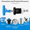 BOPOREAE Mechanical Test, Seal, Cleanout Pipe Plug, 3-9/16 to 4-5/16 in Expandable Rubber Plug Cap Cover for Pressure, Leakage DWV Testing, Boat Handle Drain Plug with Galvanized Screw and Nut view 4