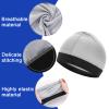 Lusofie 4 Pack Kids Satin Wave Caps - Breathable & Wicking Sports Caps for Boys & Girls, Stretchy Football Running Hats for Toddler to Teen, Multicolor Elastic Boo Boo Cap for Hair & Sweat Protection view 2