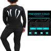 HOPLYNN Youth Boys Compression Shirts, Long Sleeve Quick Dry Cold Weather Gear Undershirts for Kids Athletic Sports Football Basketball-2 Black / 2 Black (Gray line)-S view 2