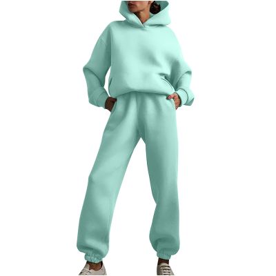 tuduoms Two Piece Outfits for Women Lounge Pants Sets Pullover Hoodie Sweatsuit Relax Fit Oversized Tracksuits Jogging Suits