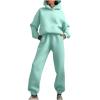 tuduoms Two Piece Outfits for Women Lounge Pants Sets Pullover Hoodie Sweatsuit Relax Fit Oversized Tracksuits Jogging Suits view 1