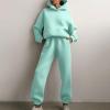 tuduoms Two Piece Outfits for Women Lounge Pants Sets Pullover Hoodie Sweatsuit Relax Fit Oversized Tracksuits Jogging Suits view 2