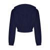 tuduoms Womens Casual Zip Up Hoodies Corduroy Crop Jackets Drawstring Clothes Y2K Tops Long Sleeve Sweatshirts for Teen Girls view 4
