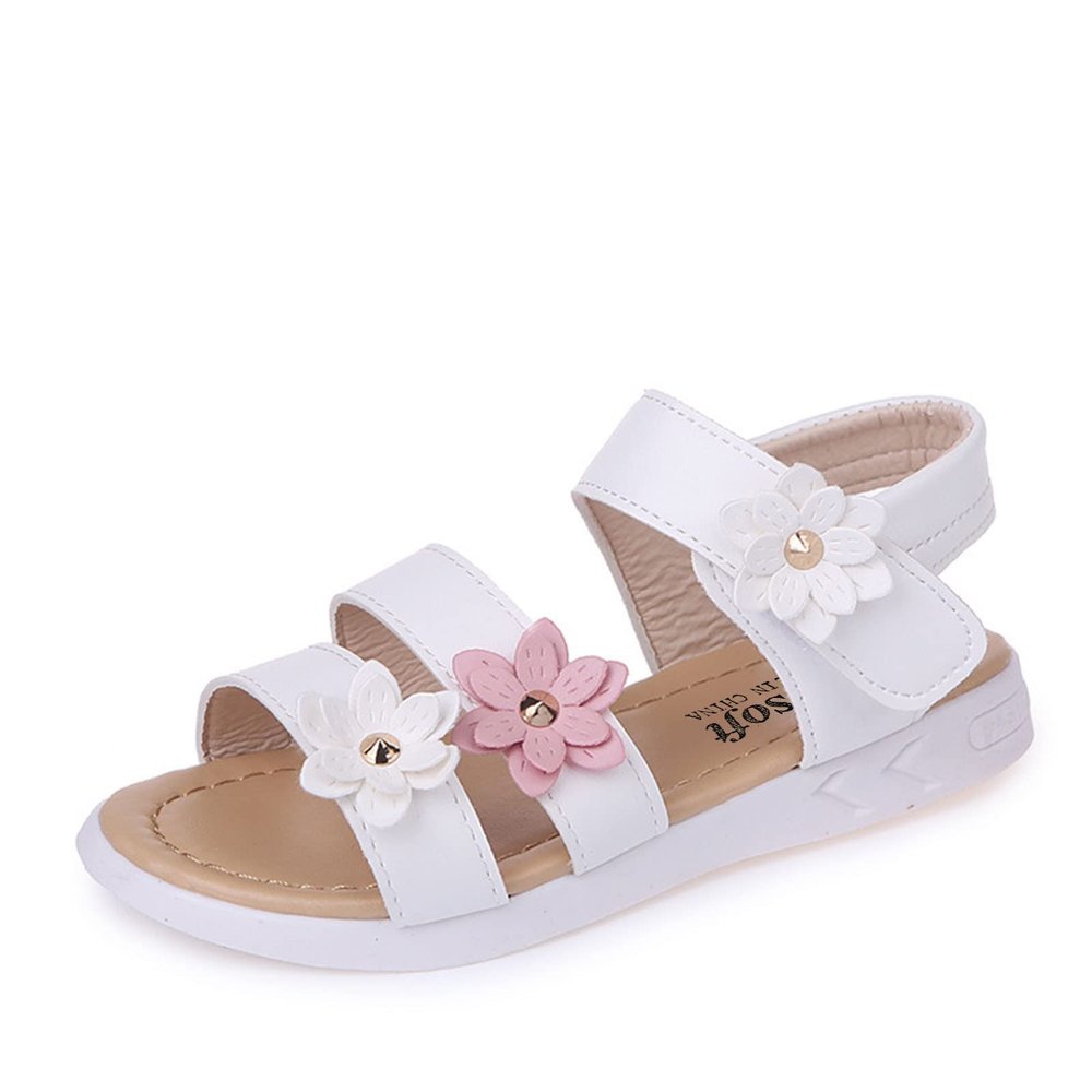 Toddler Girls Size 9 Sandals Baby Flower Kids Sandals Rubber Shoes Non-Slip Toddler Girls Slippers Size 8