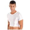 Yihuimin Men's Shiny Oil Short Sleeve Crop Tops Shirt Gym Sports Workout Compression T-Shirt Blouse White X-Large view 4