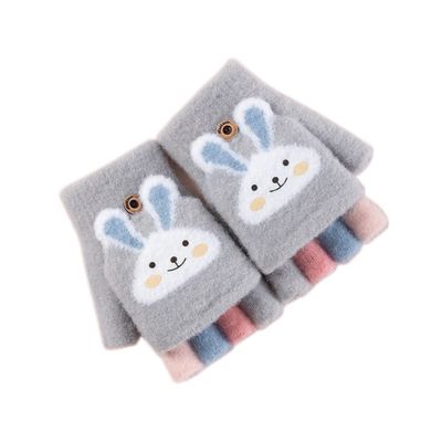 Vimeet Winter Gloves Wool Lined Gloves Knitted Mittens for Girls
