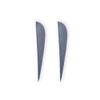 ZSHJGJR Archery Arrow Feathers 4Inch 5 Inch Turkey Feathers Fletchings Arrow Feathers Fletches Right Wing for DIY Hunting Arrows 50PCS (5 inch, Right Wing, Grey) view 3