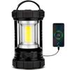 Camping Lantern 3000LM, LED Lanterns for Power Outages with 4400mAh Phone Charger, Impact-Resistant Rechargeable Lantern, 5 Light Modes Waterproof Lantern for Hurricane Emergency(Black) view 1