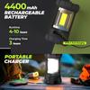 Camping Lantern 3000LM, LED Lanterns for Power Outages with 4400mAh Phone Charger, Impact-Resistant Rechargeable Lantern, 5 Light Modes Waterproof Lantern for Hurricane Emergency(Black) view 4