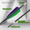 OBTOUTDOOR 12Pack Archery Feather Arrows 28-31inch Spine 400 Pure Carbon Arrows Hunting Arrows for Traditional Recurve Longbow and Compound Bow Arrows (29 Inch Pack of 6) view 4