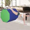 24.4" x 25.6" Gymnastics Octagon Skill Shape Tumbling Mat Octagon Gymnastics Equipment Mat Somersault Backbend Trainer Mat Lightweight PVC Mesh Octagon Gymnastics Shape for Exercise Training, Blue view 1