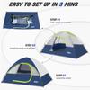 Camping Tent 2 Person, Waterproof Windproof Tent with Rainfly Easy Set up-Portable Dome Tents for Camping view 3