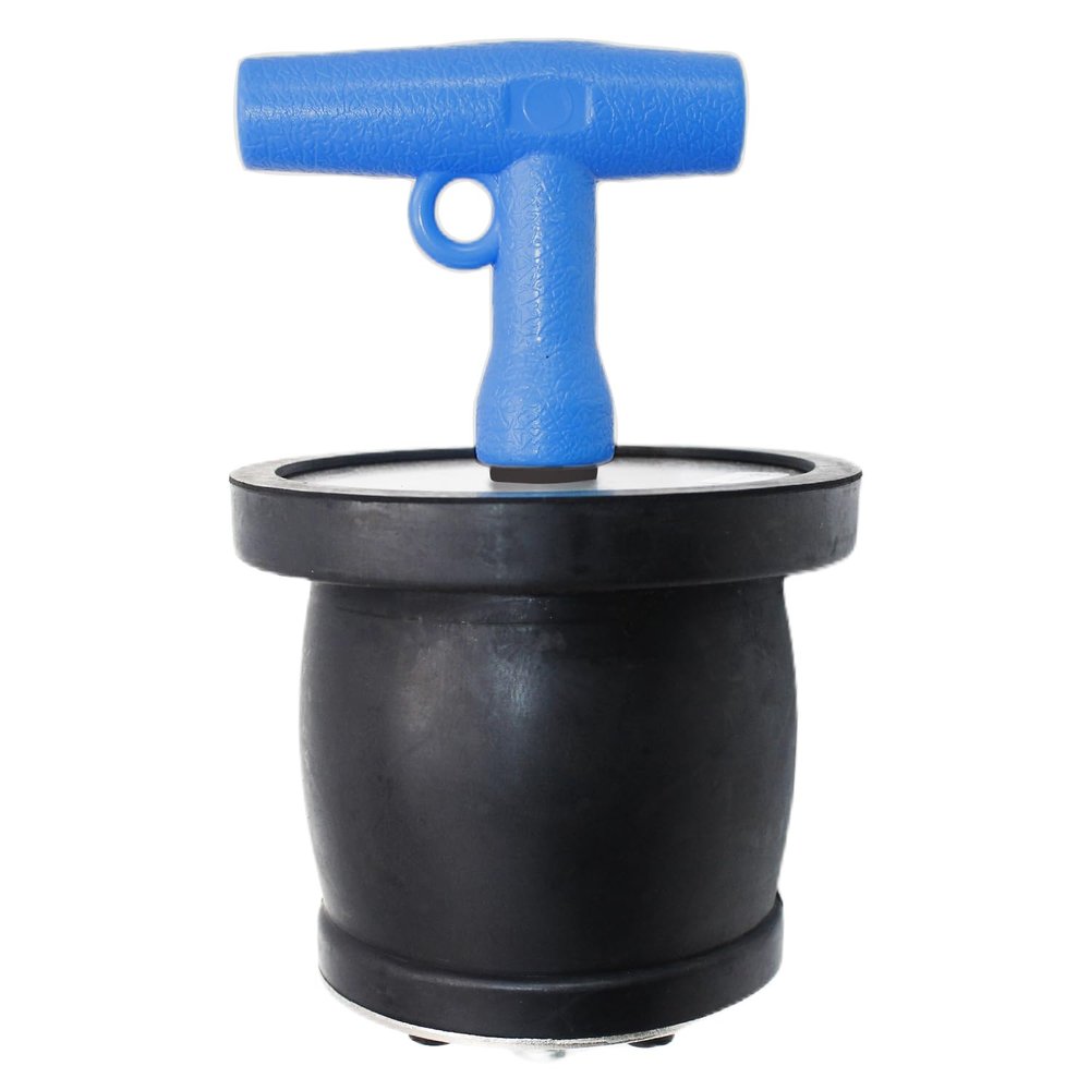 BOPOREAE Mechanical Test, Seal, Cleanout Pipe Plug, 2-5/8 to 3-1/8 in Expandable Rubber Plug Sewer Cleanout Cap Cover for DWV Testing, SSteel Boat Handle Drain Plug with Galvanized Screw and Nut