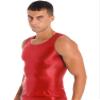 iiniim Mens Cool Dry Compression Sleeveless Tank Top Swim Running Basketball Workout Base Layer Shirt Red C X-Large view 3