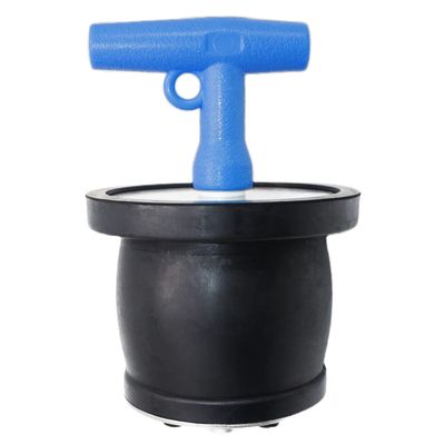 BOPOREAE Mechanical Test, Seal, Cleanout Pipe Plug, 3-7/16 to 3-15/16 in Expansion Rubber Plug Cap Cover for Pressure, Leakage DWV Testing, Boat Handle Drain Plug with Galvanized Screw and Nut