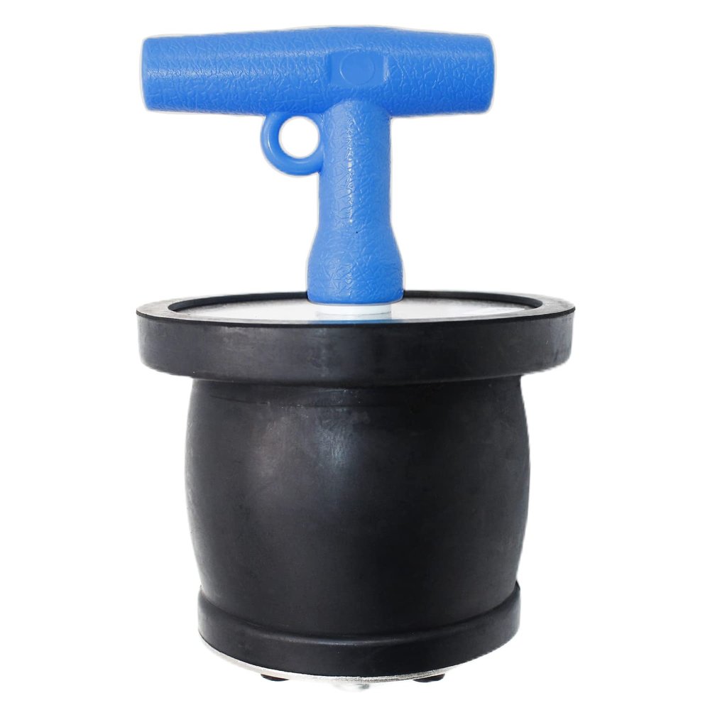 BOPOREAE Mechanical Test, Seal, Cleanout Pipe Plug, 3-7/16 to 3-15/16 in Expansion Rubber Plug Cap Cover for Pressure, Leakage DWV Testing, Boat Handle Drain Plug with Galvanized Screw and Nut
