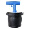 BOPOREAE Mechanical Test, Seal, Cleanout Pipe Plug, 3-7/16 to 3-15/16 in Expansion Rubber Plug Cap Cover for Pressure, Leakage DWV Testing, Boat Handle Drain Plug with Galvanized Screw and Nut view 1