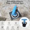 BOPOREAE Mechanical Test, Seal, Cleanout Pipe Plug, 3-7/16 to 3-15/16 in Expansion Rubber Plug Cap Cover for Pressure, Leakage DWV Testing, Boat Handle Drain Plug with Galvanized Screw and Nut view 2