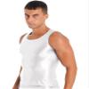 iiniim Mens Cool Dry Compression Sleeveless Tank Top Swim Running Basketball Workout Base Layer Shirt White C X-Large view 3
