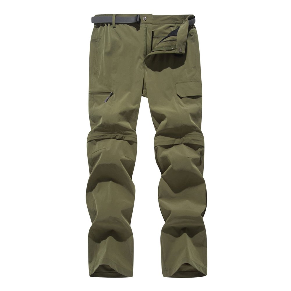 Cambkatl Mens Hiking Pants Outdoor Convertible Waterproof Quick Dry Zip Off Lightweight Fishing Safari Camping Travel Pants