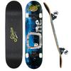 Sefulim 31 x 8 Inch Complete Skateboard 7 Layer Canadian Maple Double Kick Deck Concave Cruiser Trick Skateboard for Boys Girls Teens Adults Beginner(Skull one) view 1