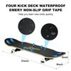 Sefulim 31 x 8 Inch Complete Skateboard 7 Layer Canadian Maple Double Kick Deck Concave Cruiser Trick Skateboard for Boys Girls Teens Adults Beginner(Skull one) view 3